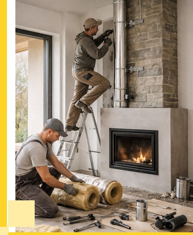 Монтаж дымоходов для каминов в Сафонове от 15372 р. ЭриданСфн