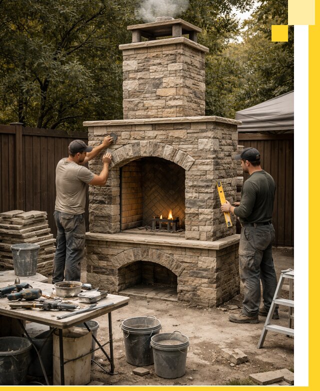 Проектирование и установка уличных каминов в Сафонове