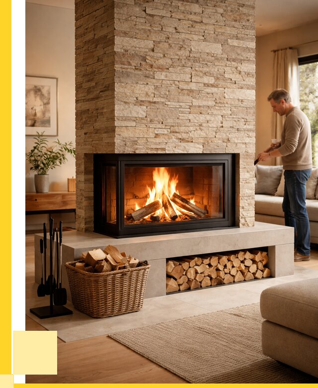 Дровяной камин под ключ в Сафонове от 204960 р. | ЭриданСфн