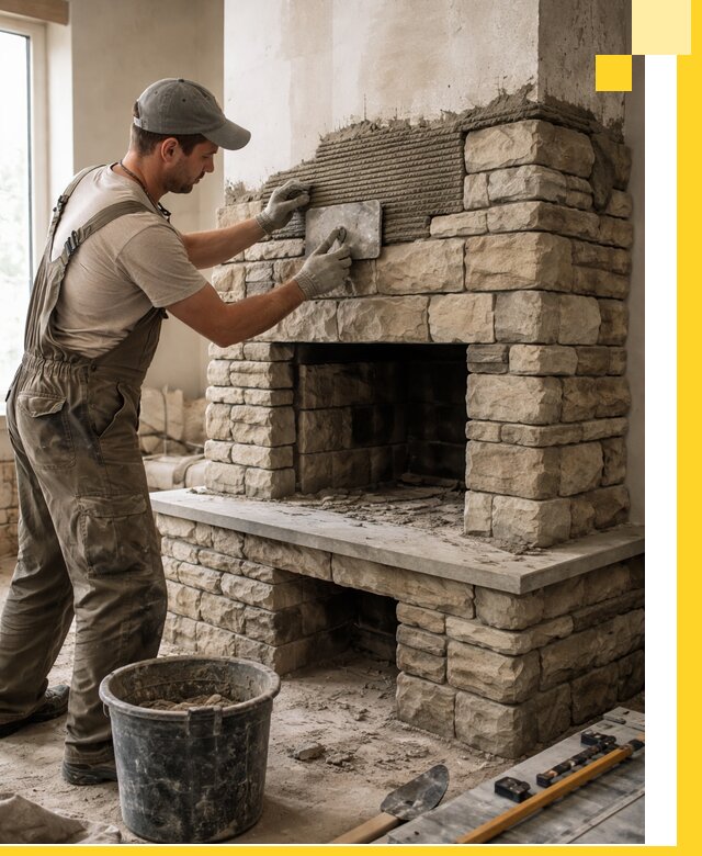 Строительство каминов под ключ в Сафонове от проектирования до монтажа