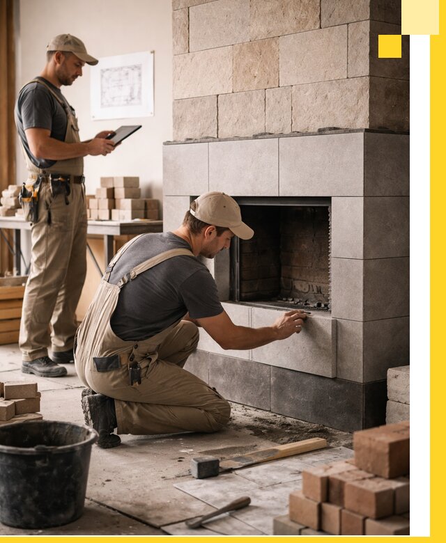 Индивидуальные проекты каминов и каминных систем в Сафонове