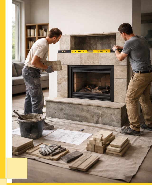 Монтаж каминов и установка в Сафонове от 46116 р. | ЭриданСфн