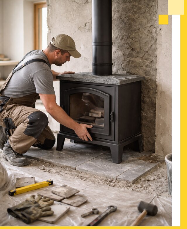 Профессиональный монтаж печей и каминов в Сафонове под ключ