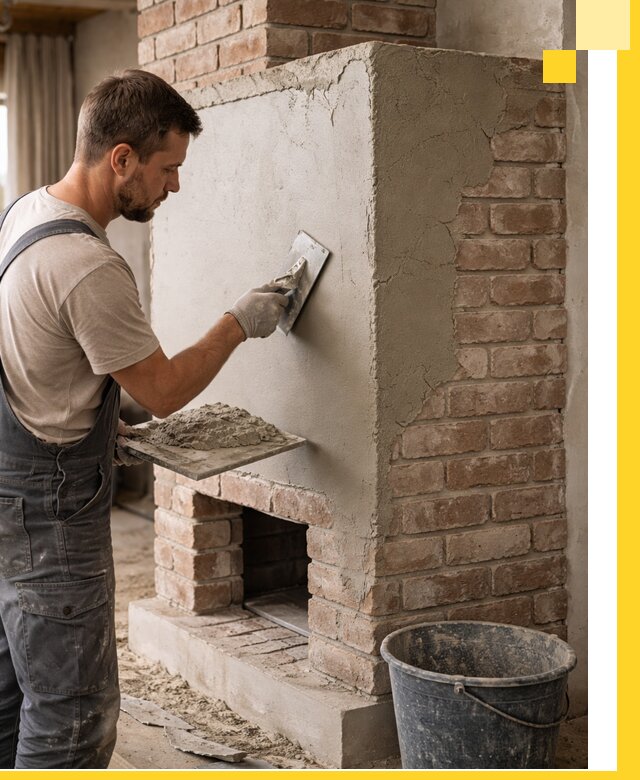 Отделка печей и облицовка каминов в Сафонове под ключ