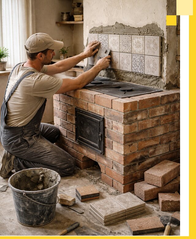 Печи с плитой на заказ монтаж гарантия и сервис в Сафонове