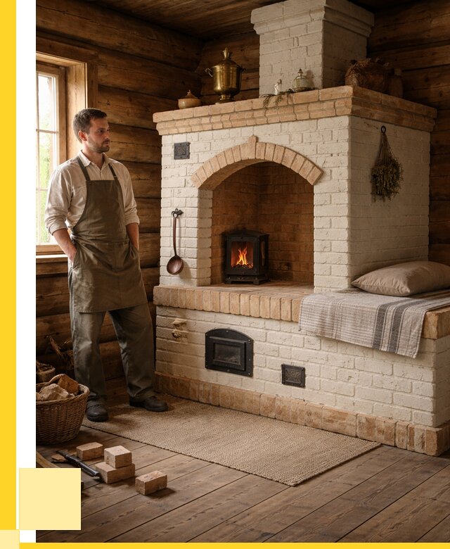 Русские печи с лежанкой под ключ в Сафонове от 153720 р. ЭриданСфн