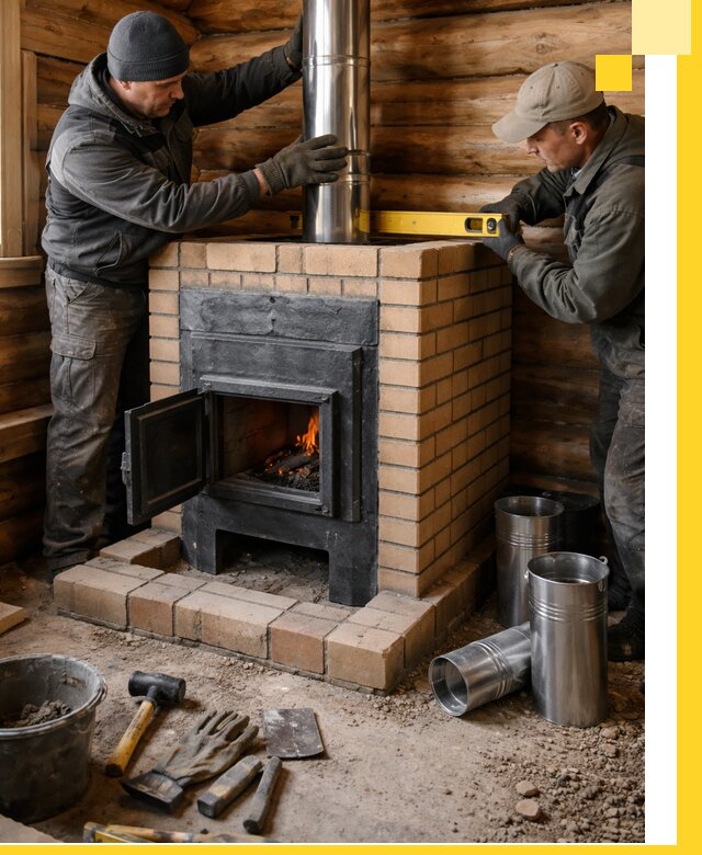 Проектирование, изготовление и установка банных печей в Сафонове