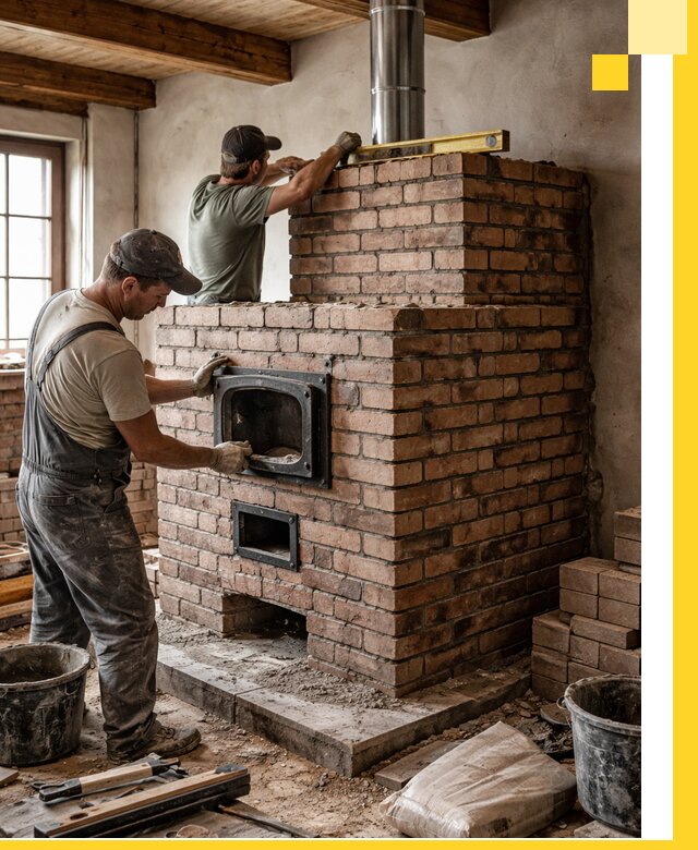 Печи для загородного дома под ключ в Сафонове — монтаж и сервис