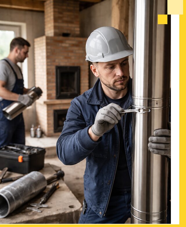 Профессиональный монтаж дымоходов для печей в Сафонове