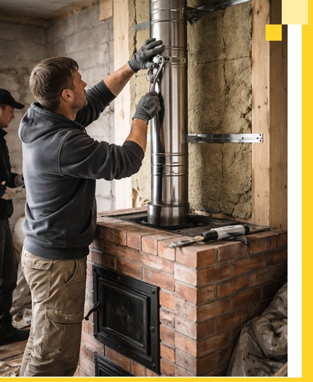 Изготовление и монтаж печей и дымоходов под ключ в Сафонове