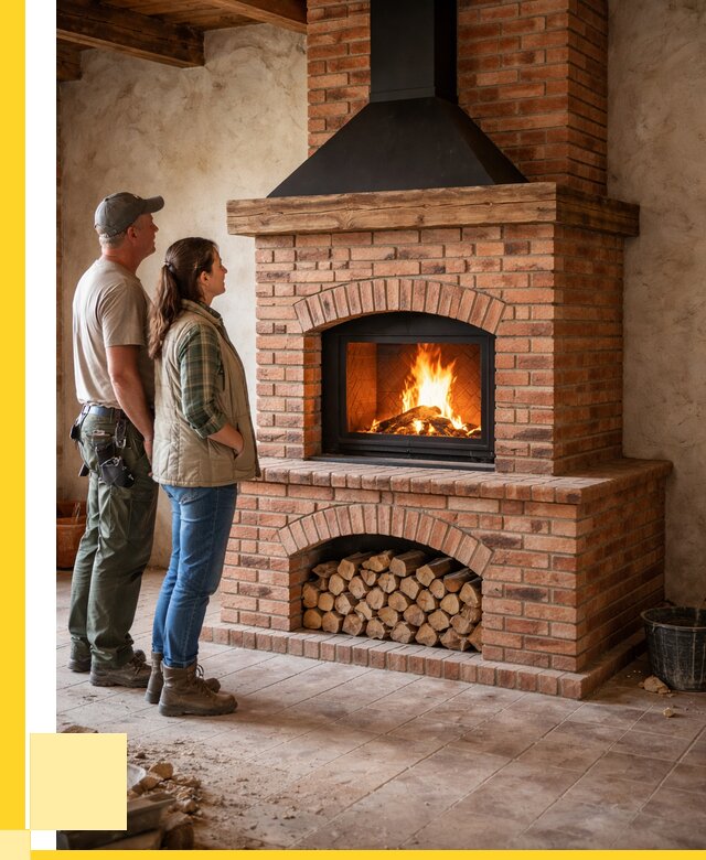 Печи камины из кирпича в Сафонове от 122976 р. | ЭриданСфн