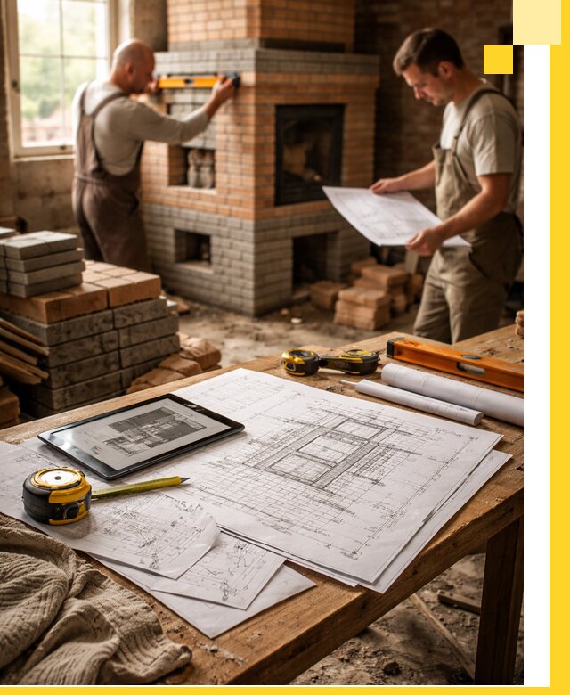 Проекты печей и каминов с индивидуальным дизайном в Сафонове