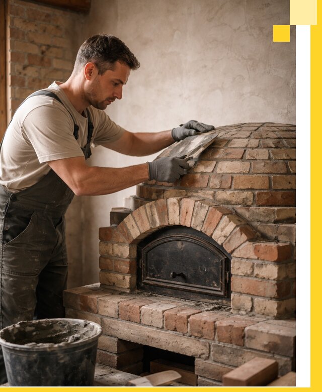 Изготовление и монтаж помпейских печей на заказ в Сафонове