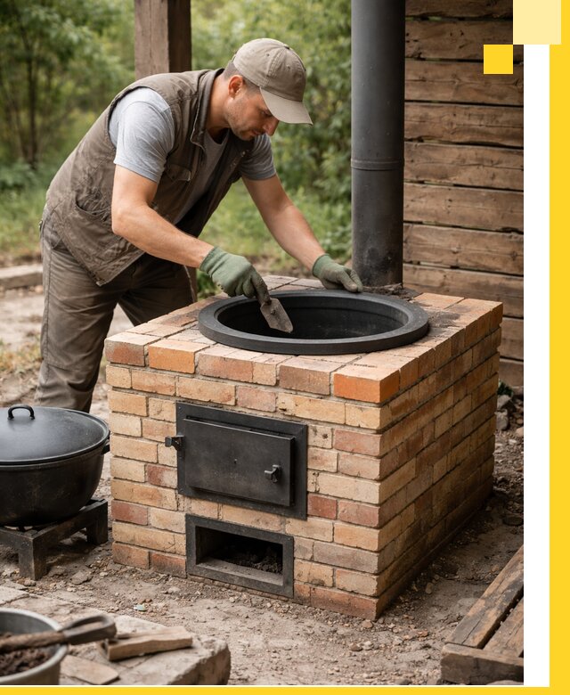 Изготовление и установка печей для казана в Сафонове под ключ