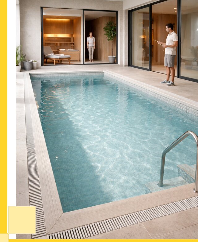 Отделка бассейна пленкой ПВХ в Сафонове от 3587 р. - ЭриданСфн