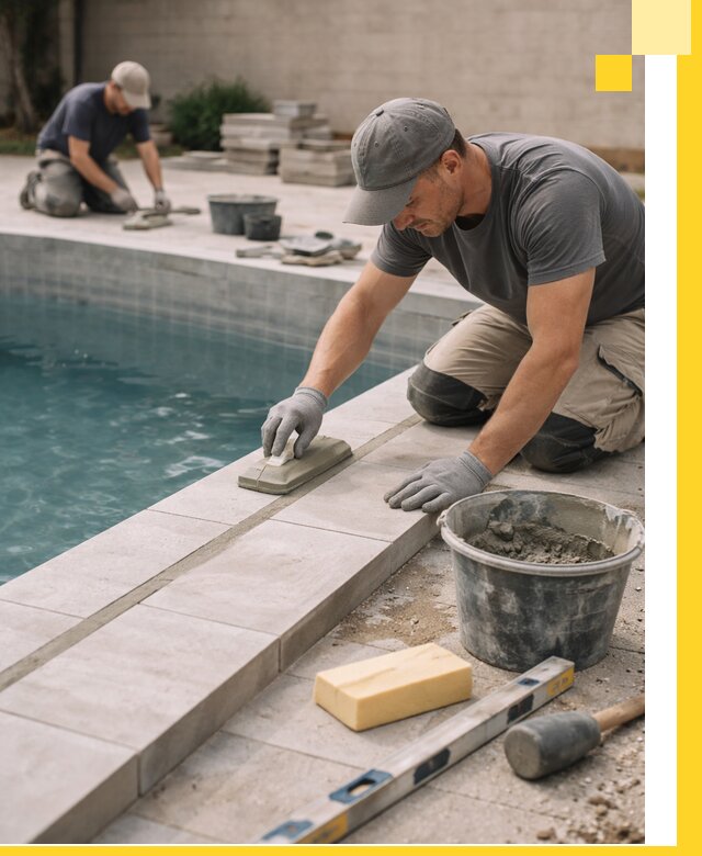 Отделка бассейнов в Сафонове: декоративная отделка и гидроизоляция