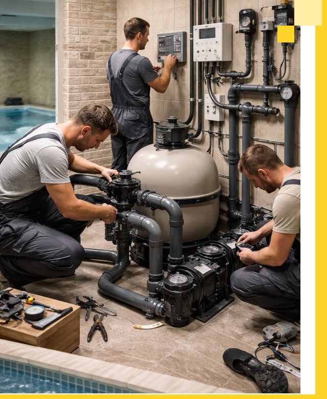 Комплексное оборудование для бассейнов под ключ в Сафонове