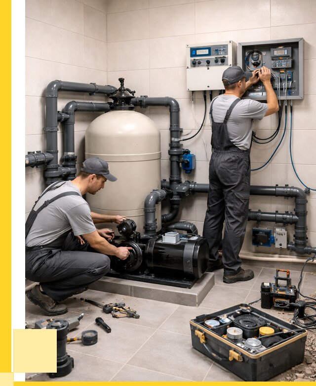 Монтаж оборудования для бассейнов в Сафонове от 40992 р. | ЭриданСфн