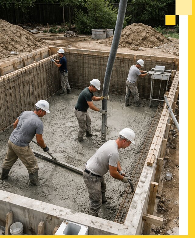 Строительство бетонных бассейнов под ключ в Сафонове