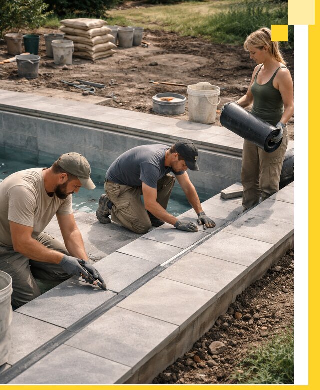 Строительство и монтаж уличных бассейнов под ключ в Сафонове