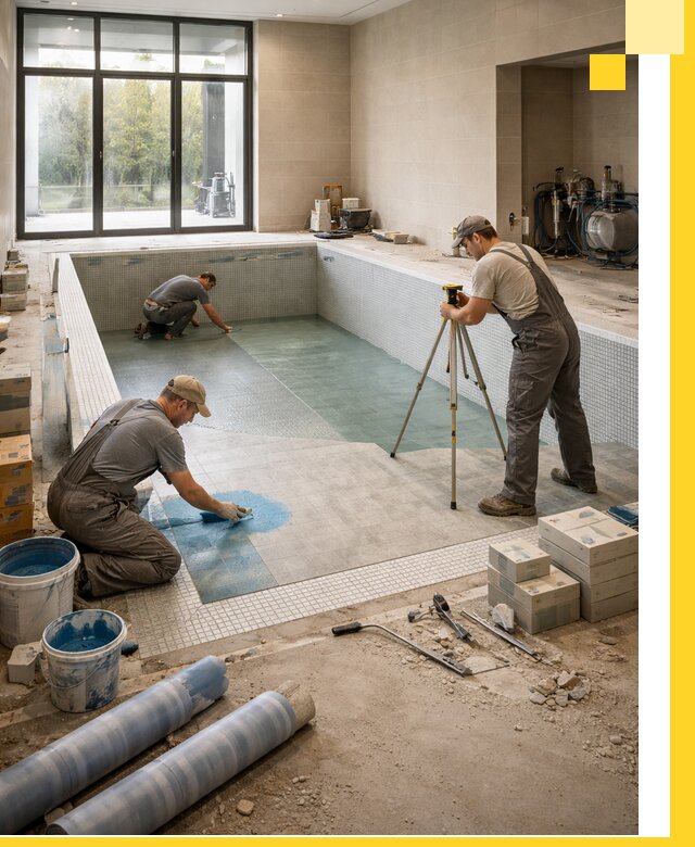 Проект и строительство закрытых бассейнов в Сафонове под ключ