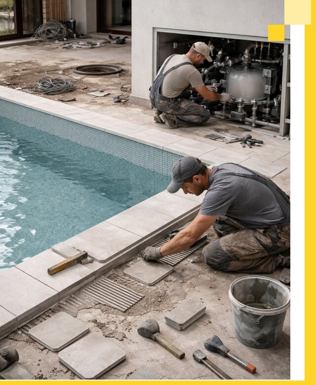 Строительство и монтаж бассейнов в коттедже в Сафонове