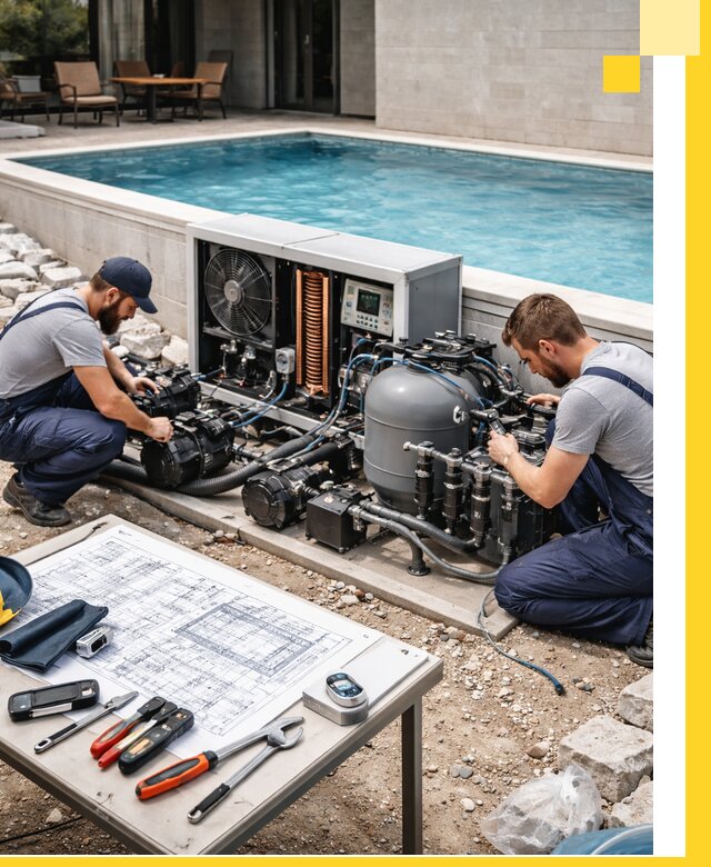 Проектирование и монтаж бассейнов с подогревом в Сафонове