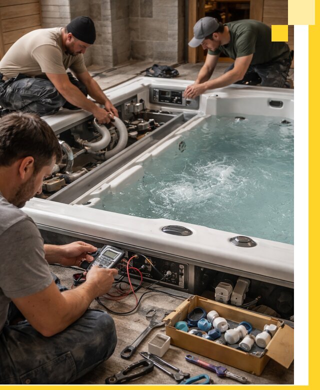 Гидромассажные бассейны под ключ в Сафонове, дизайн и монтаж