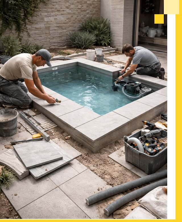 Мини бассейны под ключ в Сафонове, дизайн и установка