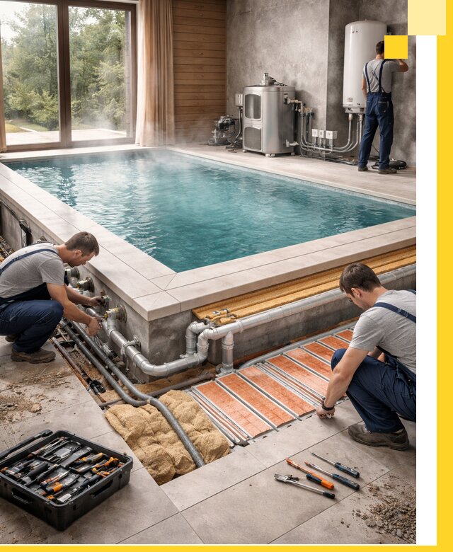 Проектирование и строительство тёплых бассейнов в Сафонове