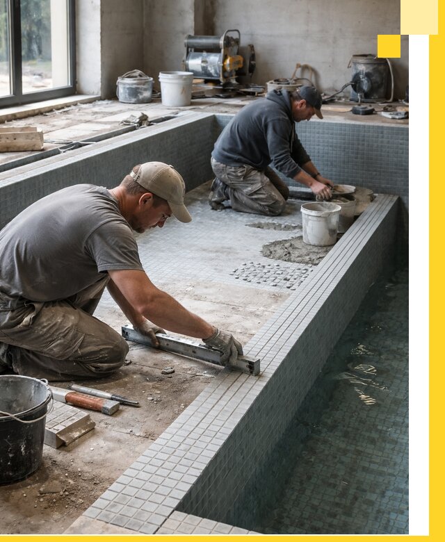 Строительство бассейна в частном доме в Сафонове под ключ