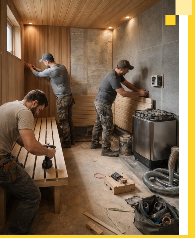 Сауны под ключ в Сафонове, проектирование, строительство, отделка
