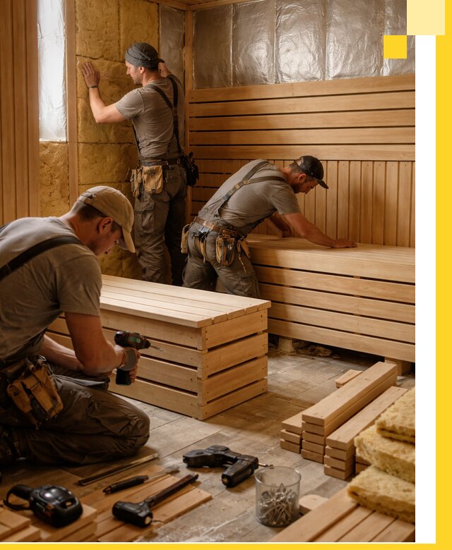 Профессиональное строительство саун под ключ в Сафонове