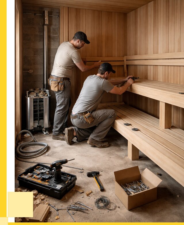 Монтаж саун под ключ в Сафонове от 122976 р. | ЭриданСфн