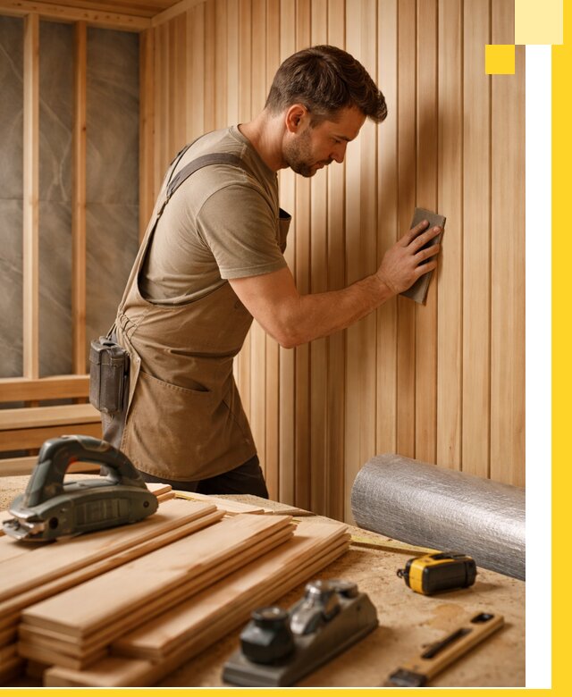 Профессиональная отделка саун и парных под ключ в Сафонове