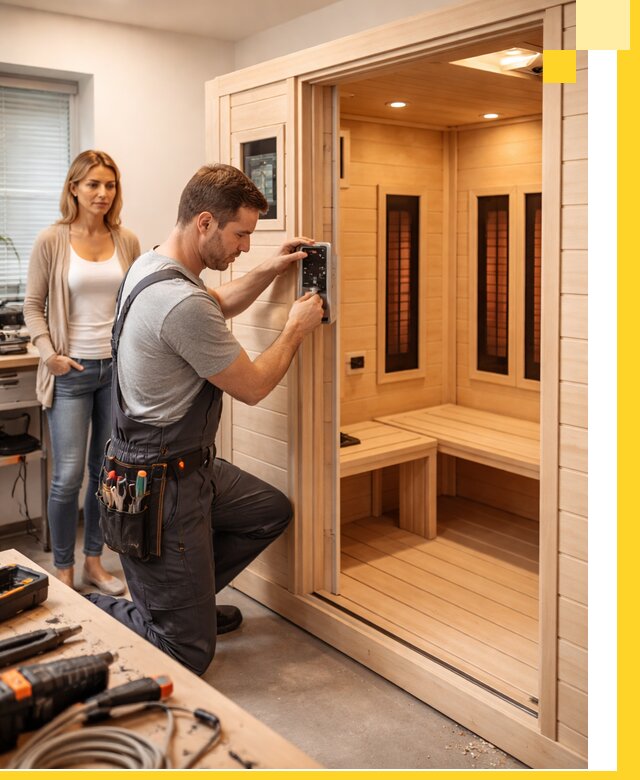 Инфракрасные сауны под ключ в Сафонове продажа и установка