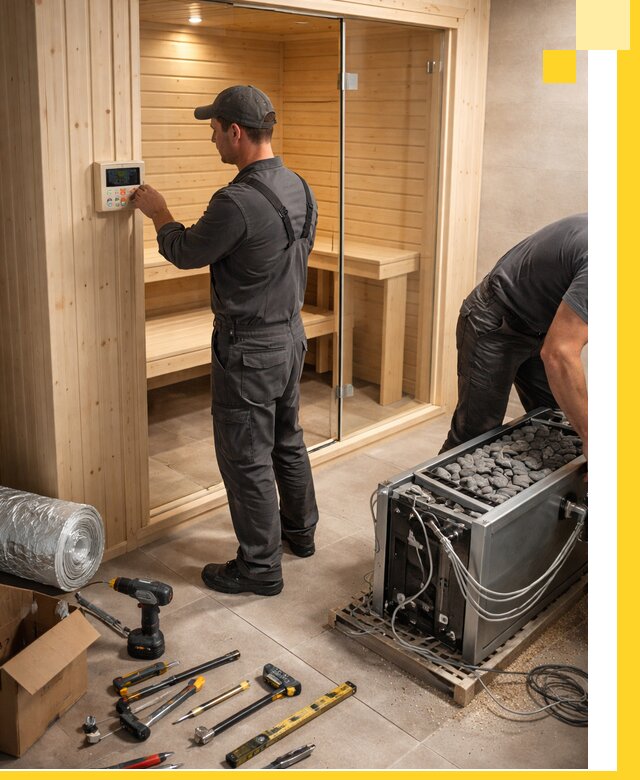 Поставка, установка и монтаж электрических саун в Сафонове