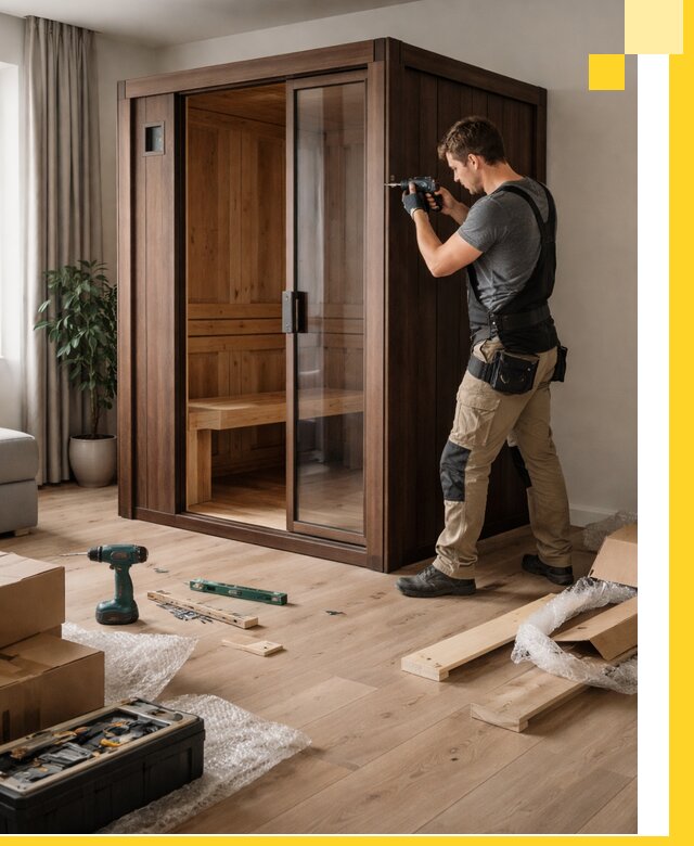 Установка и производство мини саун под ключ в Сафонове