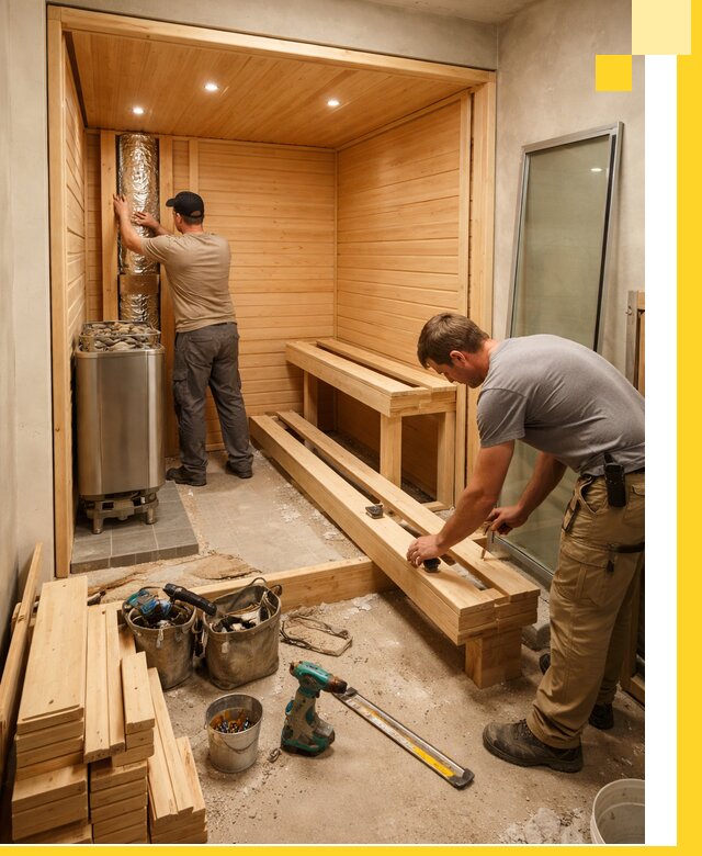 Проектирование и установка домашних саун под ключ в Сафонове