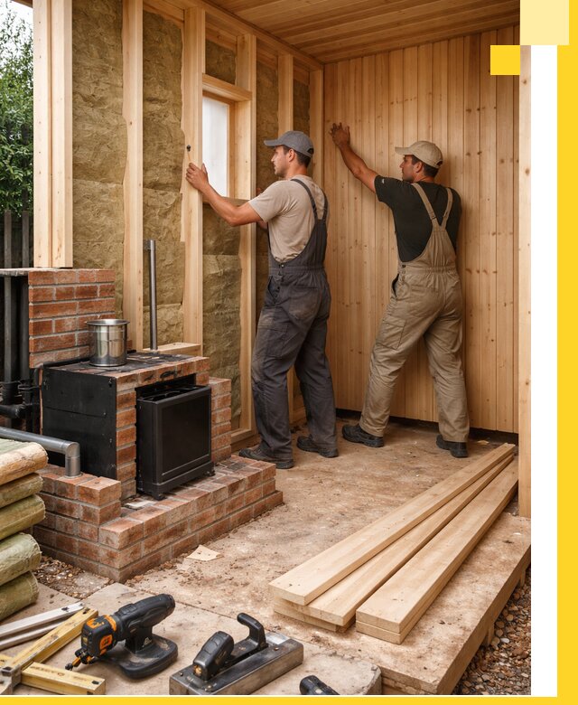 Строительство и установка дачных саун под ключ в Сафонове