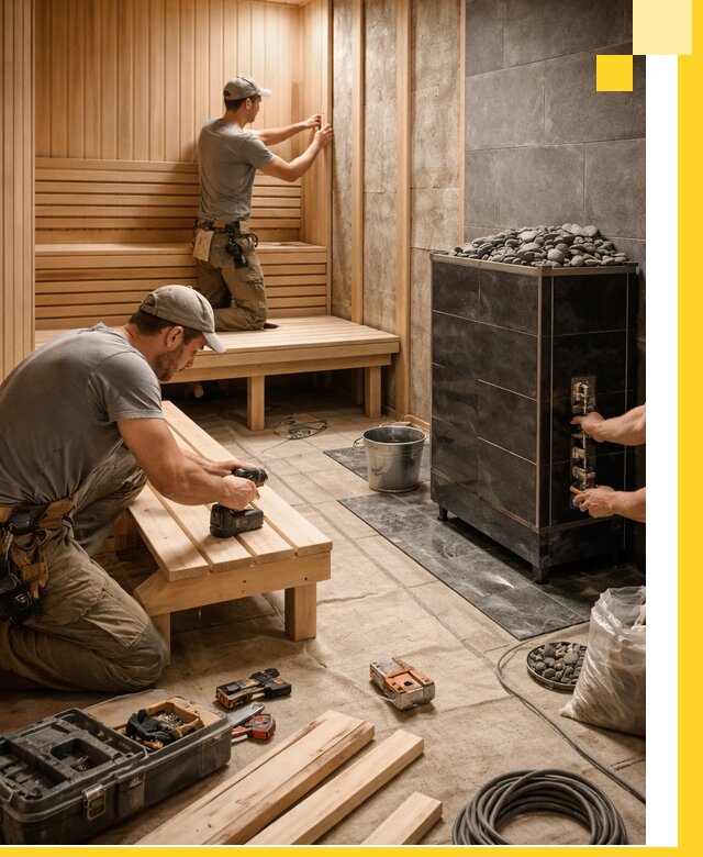 Дизайн и строительство интерьерных саун под ключ в Сафонове