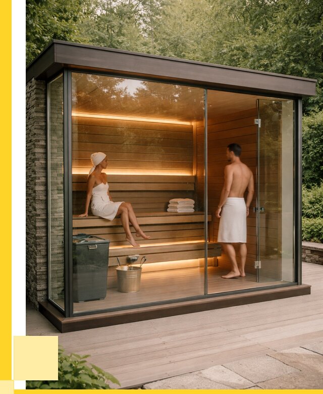 Сауна стеклянная и двери для сауны в Сафонове от 256200 р. | ЭриданСфн