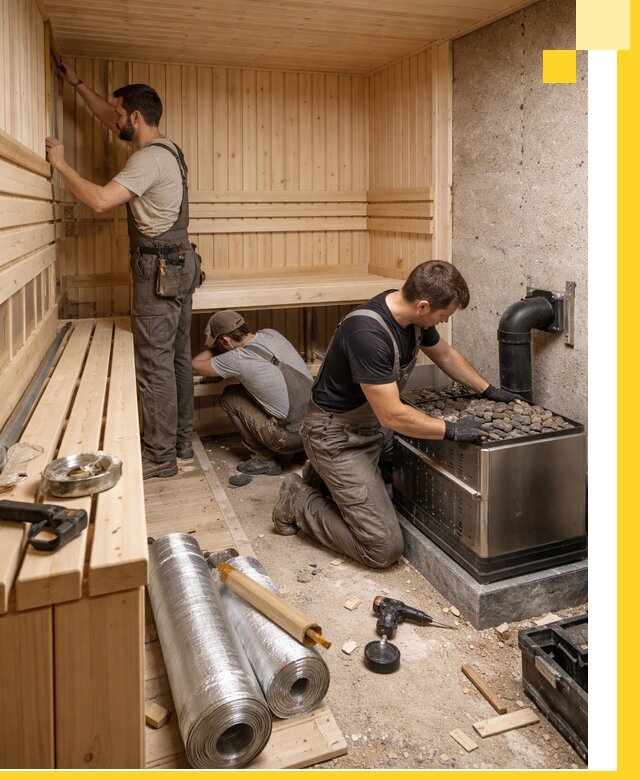 Индивидуальные сауны на заказ в Сафонове под ключ, проект и монтаж