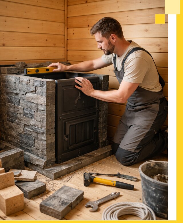 Производство и установка печей для саун под ключ в Сафонове