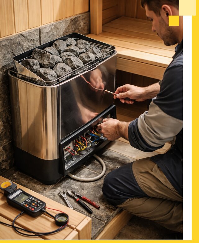 Продажа и установка электрокаменок для саун в Сафонове