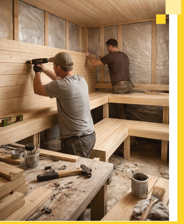 Профессиональная отделка бань и саун под ключ в Сафонове