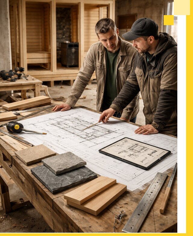 Проекты бань под ключ и планы строительства в Сафонове