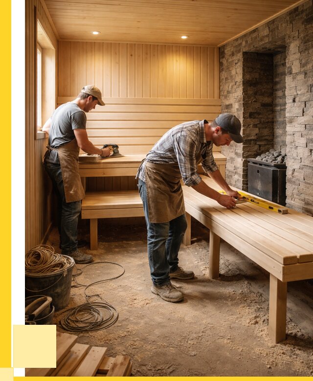 Отделка бани в Сафонове: внутренняя отделка от 3074 р. | ЭриданСфн