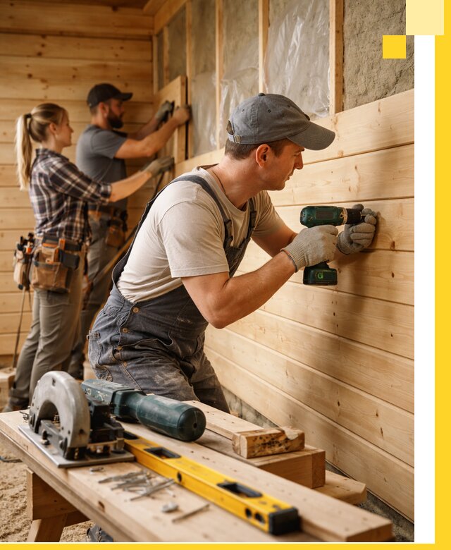 Обшивка бань под ключ в Сафонове: отделка стен и потолков