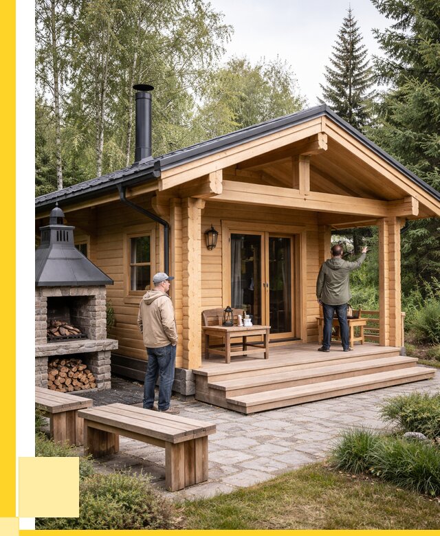 Деревянные бани под ключ в Сафонове от 461160 р. | ЭриданСфн